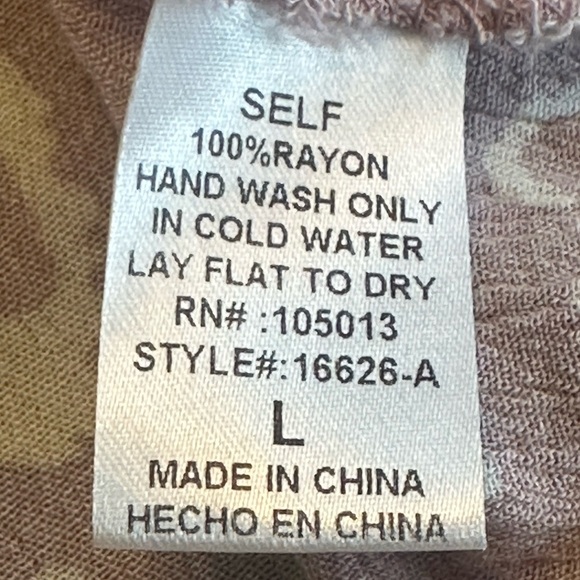 Savanna Jane | Leopard Embroidered Blouse, Lavender, Size L - Picture 7 of 10